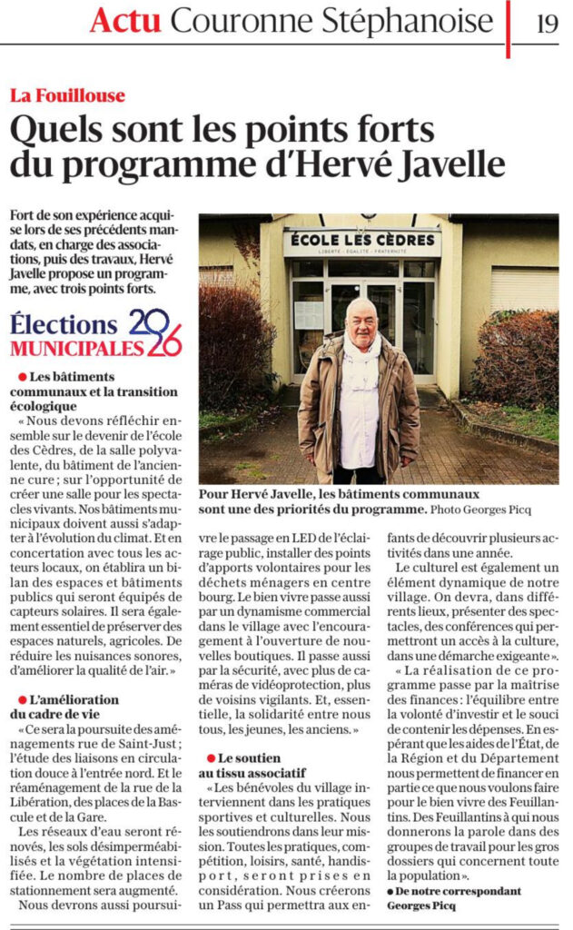 municipales programme la fouillouse